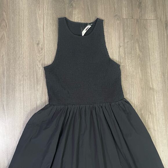 Madewell The Melody Smocked Cotton Trendy Tank Midi Dress US Women's XS New - Picture 3 of 7